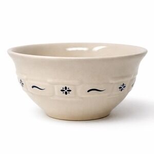 Longaberger Woven Traditions Blue Dessert Bowl Classic Cottagecore Discontinued